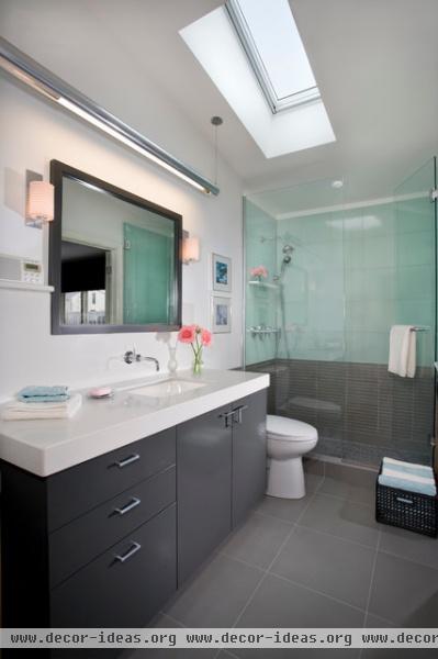 Clean Contemporary Bath - modern - bathroom - minneapolis