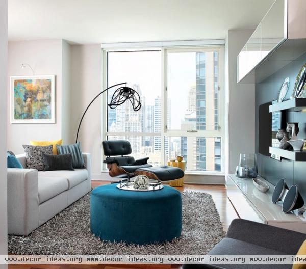 Modern High-Rise - modern - living room - chicago