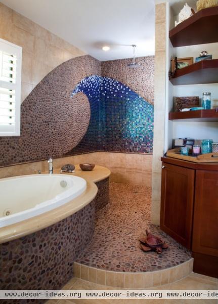 Ocean inspired - eclectic - bathroom - san diego