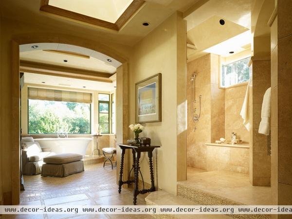 Private Woodside Residence - mediterranean - bathroom - san francisco