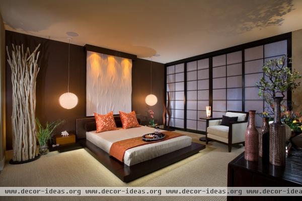 Astoria Master Bedroom - asian - bedroom - orange county