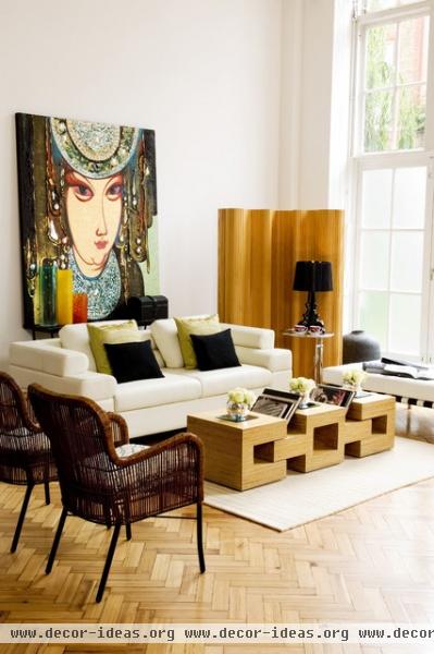 Seating area - eclectic - living room - london