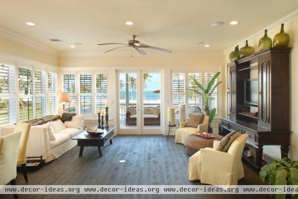 Bonefish Bay - tropical - living room - other metro