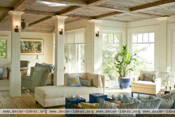 Westport Island House - traditional - living room - bridgeport