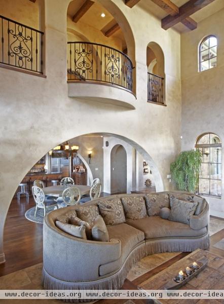 Palmieri Residence - mediterranean - living room - austin