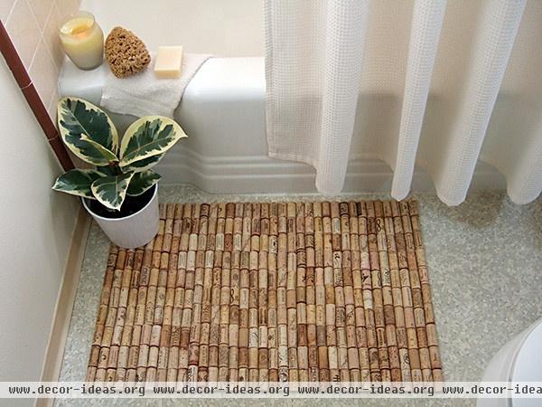 Wine cork bath mat - contemporary - bathroom - san francisco