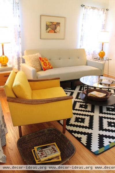 Mid Century Modern Living Room - Small Bungalow - modern - living room - los angeles