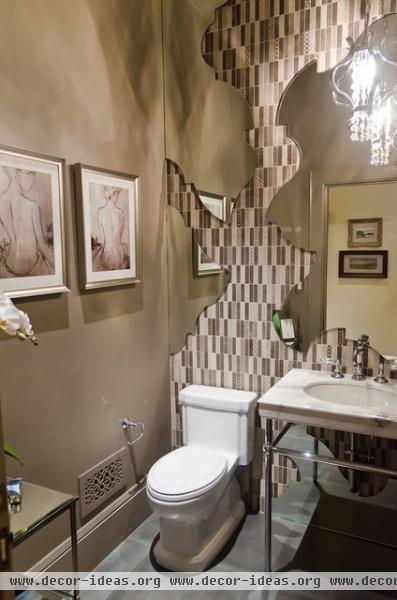 Upper Floor Powder Room by KCS Inc. - eclectic - bathroom - san francisco