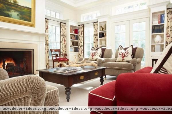 Greenfield Hill Residence - traditional - family room - new york