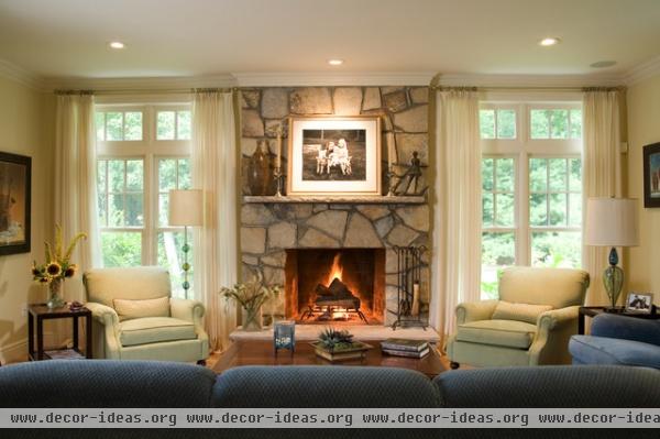 Edwina Drummond Interiors - traditional - family room - boston