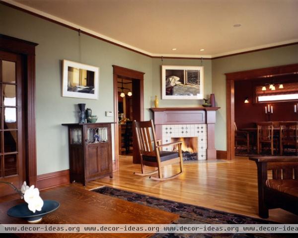 Madrona Residence 02 - traditional - living room - seattle