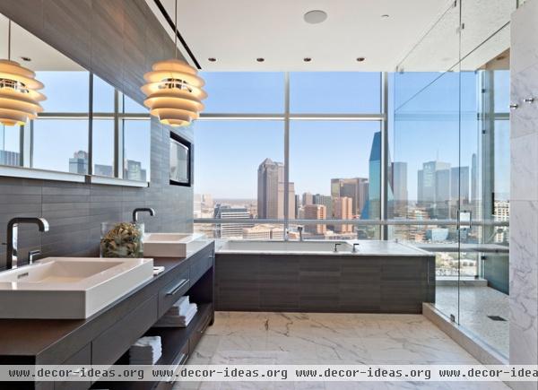 Uptown Penthouse 2 - modern - bathroom - dallas