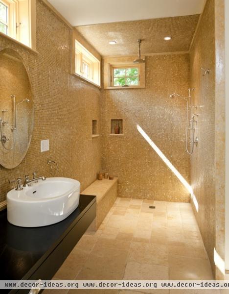 Carpenter Gothic Shower - modern - bathroom - boston