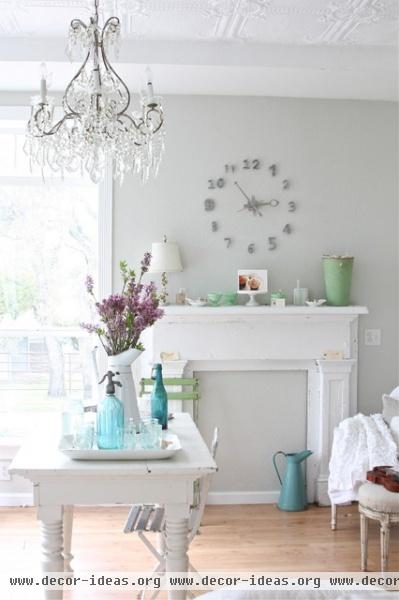 Dreamy Whites - eclectic - living room - other metro