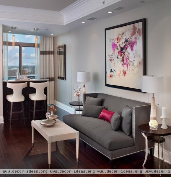 Turnberry Tower Arlington, VA - contemporary - living room - dc metro