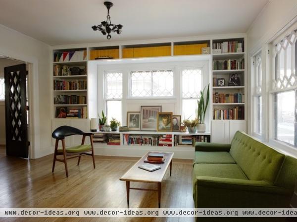 Living Room Built Ins - eclectic - living room - wichita