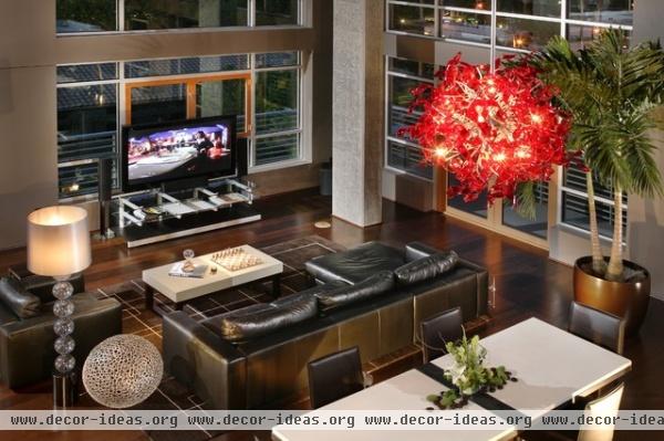 L Street Penthouse, Sacramento CA - contemporary - living room - sacramento