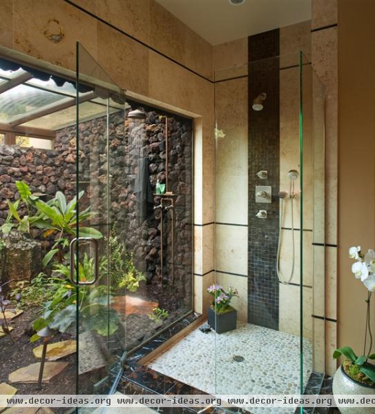 Hallman Master Bath - tropical - bathroom - san diego