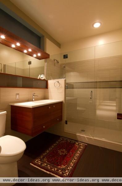 mid-century modern bathroom - contemporary - bathroom - portland