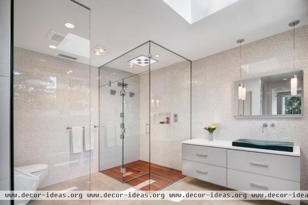 wilmette split level adds penthouse - contemporary - bathroom - chicago