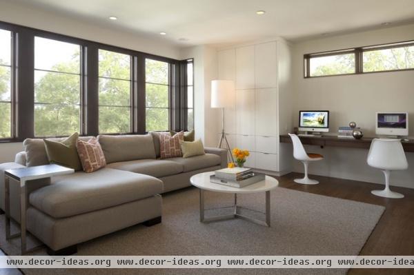 TV Room - contemporary - family room - minneapolis