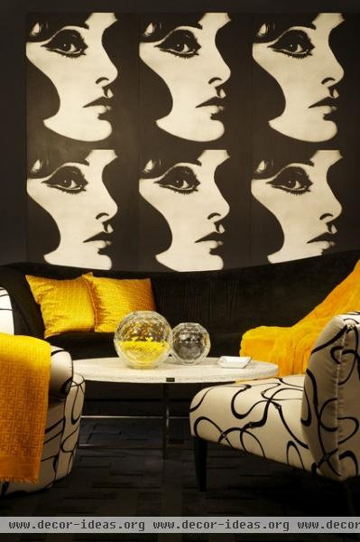 Signature Murdock Yellow - eclectic - living room - los angeles