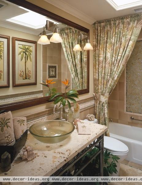 Fleming Guest Bath - tropical - bathroom - san diego