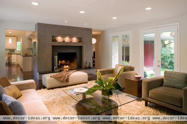 Family Room - contemporary - living room - dallas