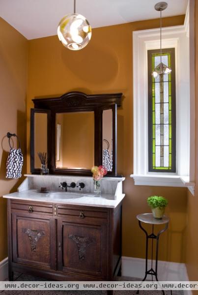 Eclectic Modern Tudor Bath - eclectic - bathroom - boston