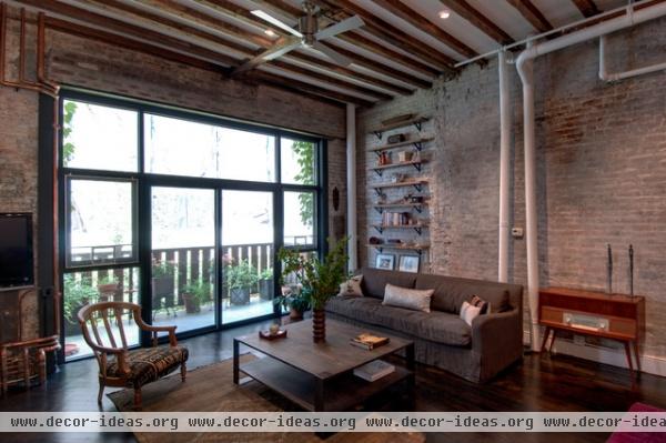 Reiko Feng Shui Interior Design - Loft renovation - eclectic - living room - new york