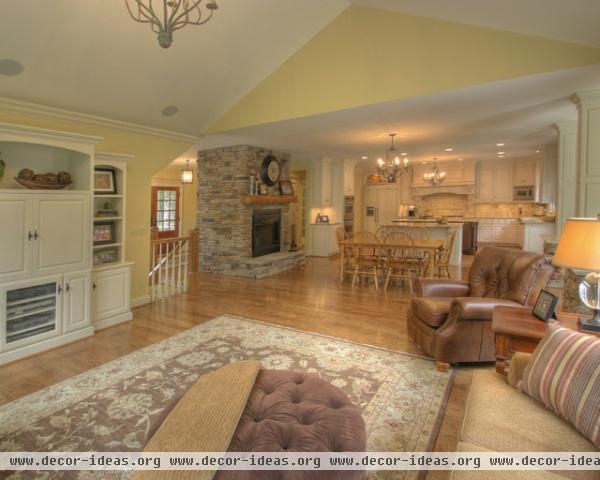 Quiet Casual Home: Family Room - traditional - family room - columbus