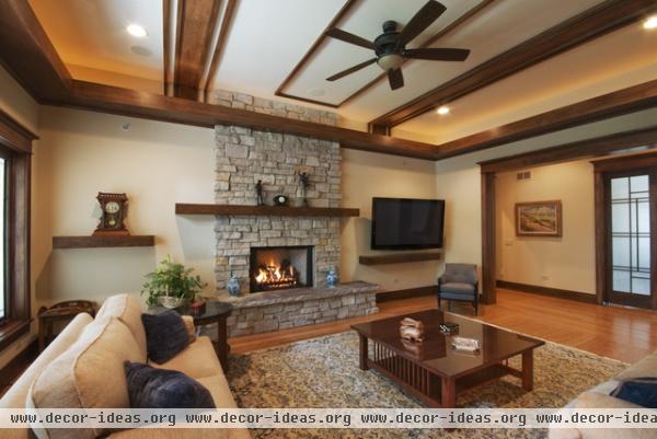 La Grange Park Residence - traditional - living room - chicago