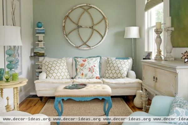 Small Coastal Home - eclectic - living room - boston