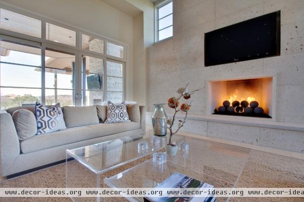 Barton Creek Residence - contemporary - living room - austin