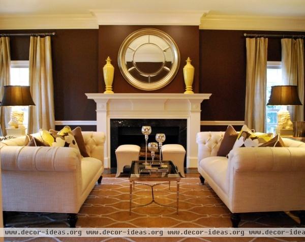 Transitional Formal Living Room - traditional - living room - dallas