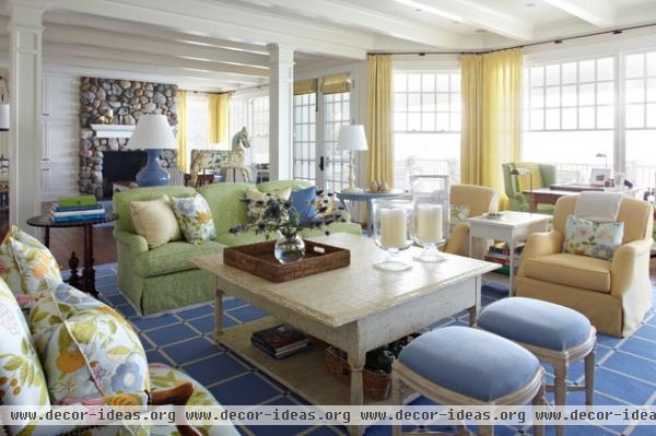 Harbor Springs Summer Home - traditional - living room - other metro