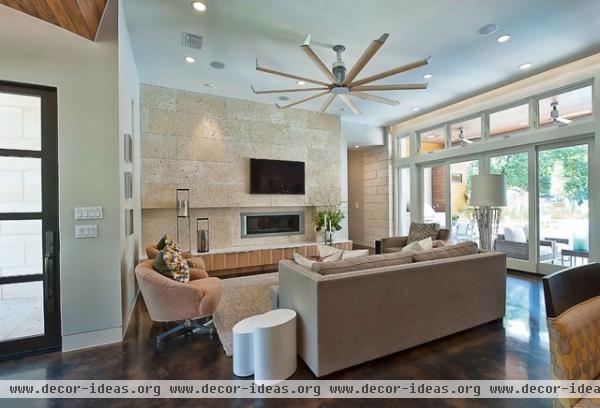 Bowman Living - contemporary - living room - austin