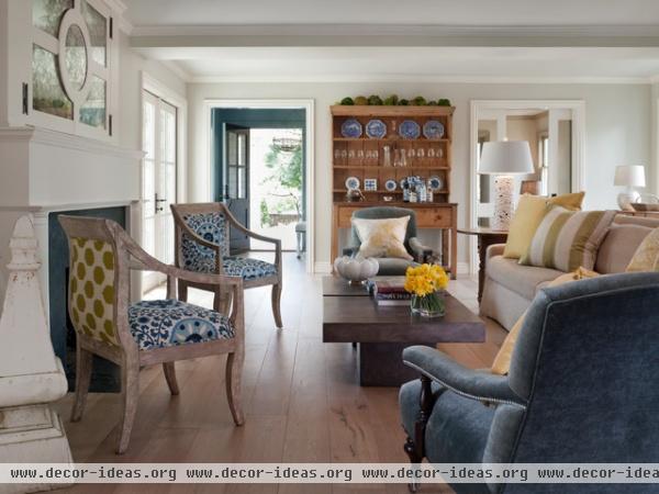 Mill Valley Classic Cottage - traditional - living room - san francisco