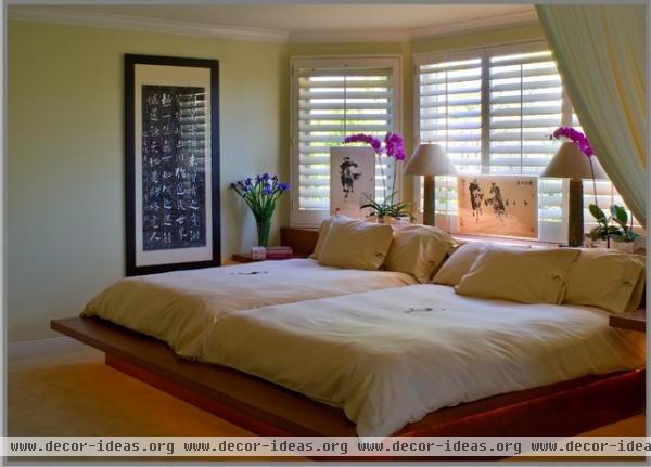 Double queen beds for an old married couple - contemporary - bedroom - los angeles