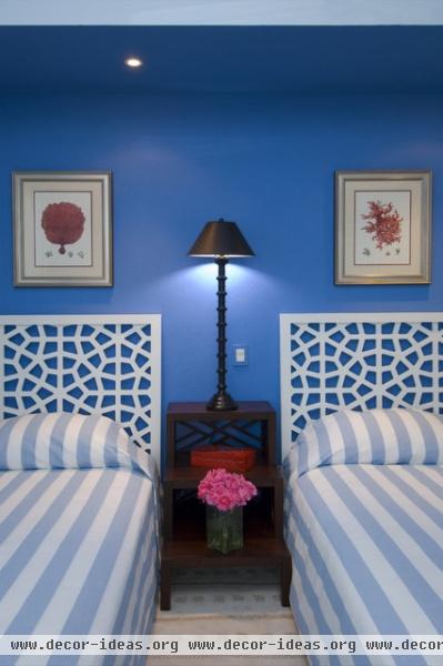 Jerry Jacobs Design: Interior Design San Francisco Bay Area - tropical - bedroom - miami