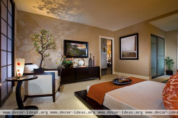 Astoria Master Bedroom - asian - bedroom - orange county