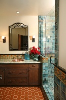 Spanish Revival Restoration - mediterranean - bathroom - los angeles