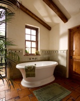 Adobe Ranch - mediterranean - bathroom - santa barbara