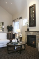 Fireplace - contemporary - living room - vancouver