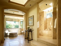 Private Woodside Residence - mediterranean - bathroom - san francisco