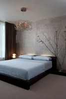 Custom Drapes - contemporary - bedroom - chicago