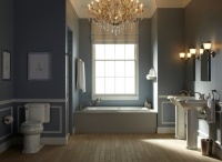 Nautical Blue Bathroom - traditional - bathroom - other metro