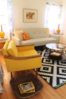 Mid Century Modern Living Room - Small Bungalow - modern - living room - los angeles