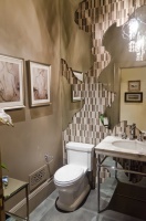 Upper Floor Powder Room by KCS Inc. - eclectic - bathroom - san francisco