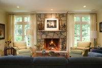 Edwina Drummond Interiors - traditional - family room - boston